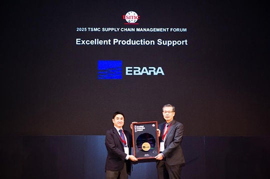 EBARA nhận giải thưởng "Hỗ trợ sản xuất xuất sắc" từ TSMC