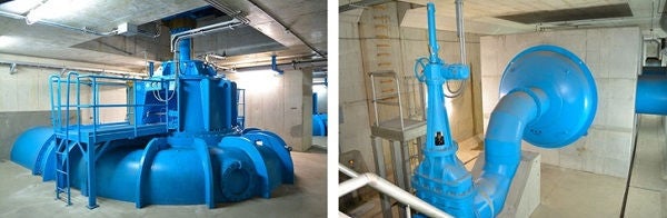 北千葉第二機場の大型ポンプ