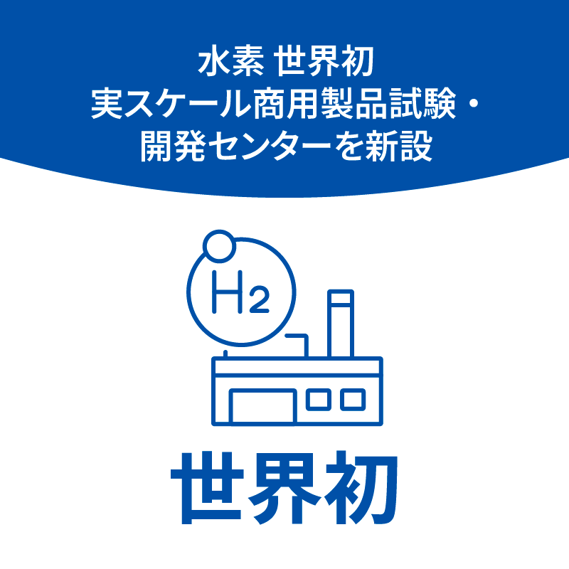 水素 世界初 実スケール商用製品試験・ 開発センターを新設