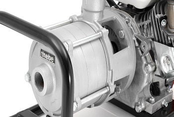 EBAS社製ポンプに刻まれた”THEBE”のロゴ