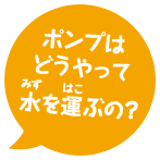 ポンプはどうやって水を運ぶの？